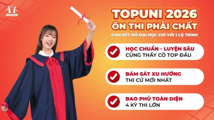 Chương trình luyện thi toàn diện theo khối - TopUni PEN