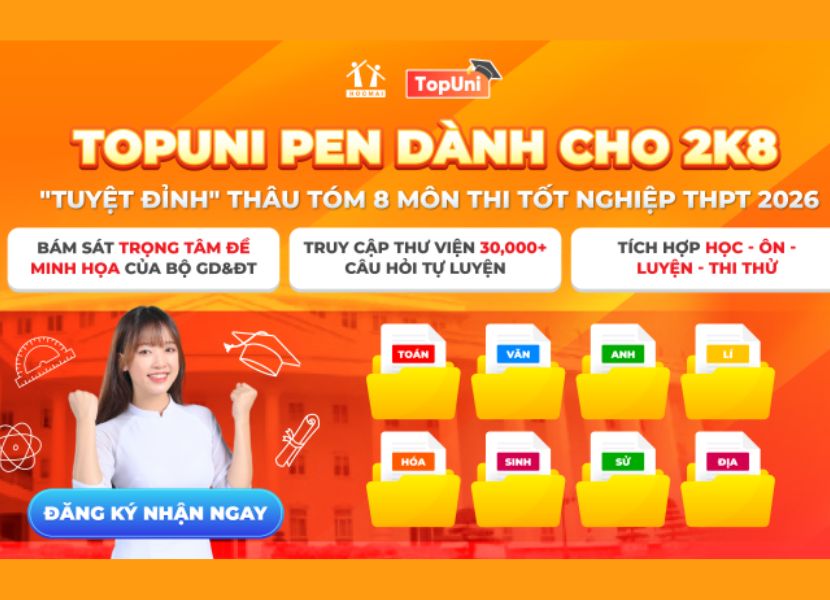 HOCMAI - Hệ thống ôn luyện bám sát kỳ thi tốt nghiệp THPT 2026