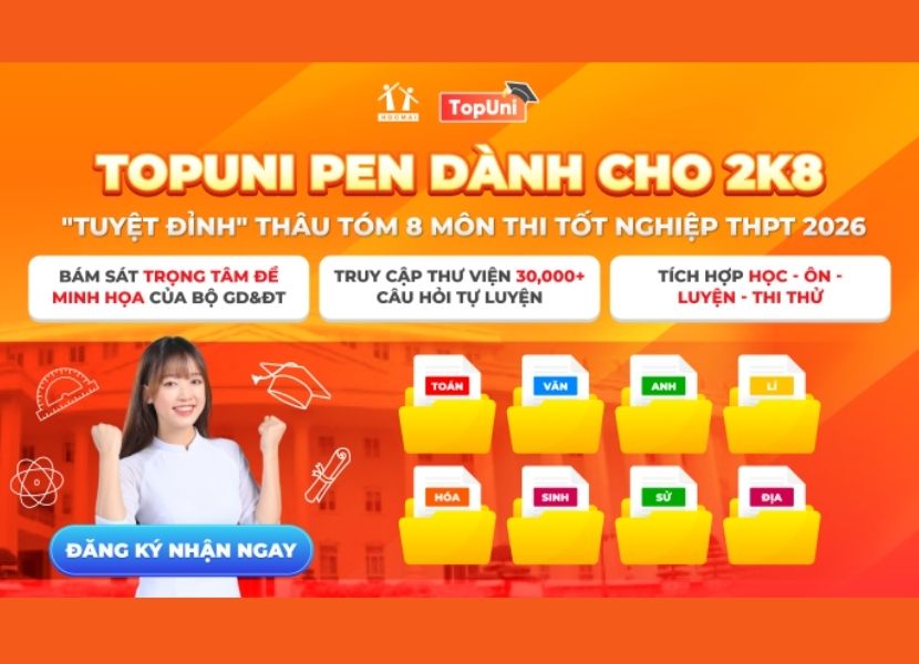 Giải pháp TopUni HOCMAI - Đồng hành cùng các sĩ tử Đỗ Đại học Top